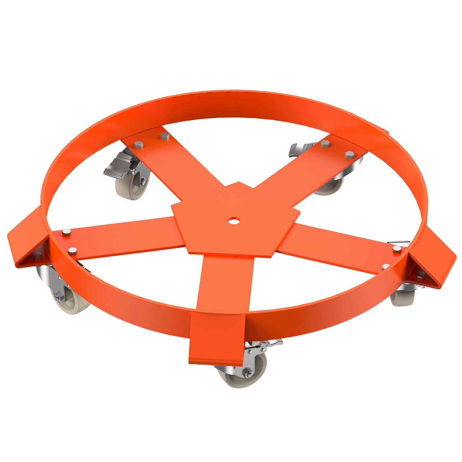 1/2 Pack 55 Gallon Drum Dolly Cart ,Heavy Duty Barrel Dolly Cart w/ Steel Frame