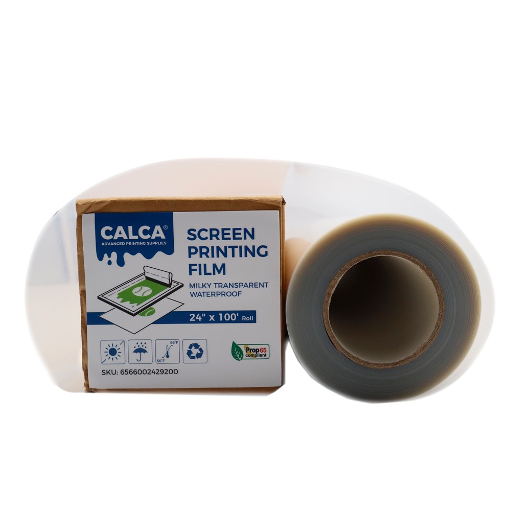 24″ x 100FT Waterproof Inkjet Milky Transparency Film for Silk Screen Printing