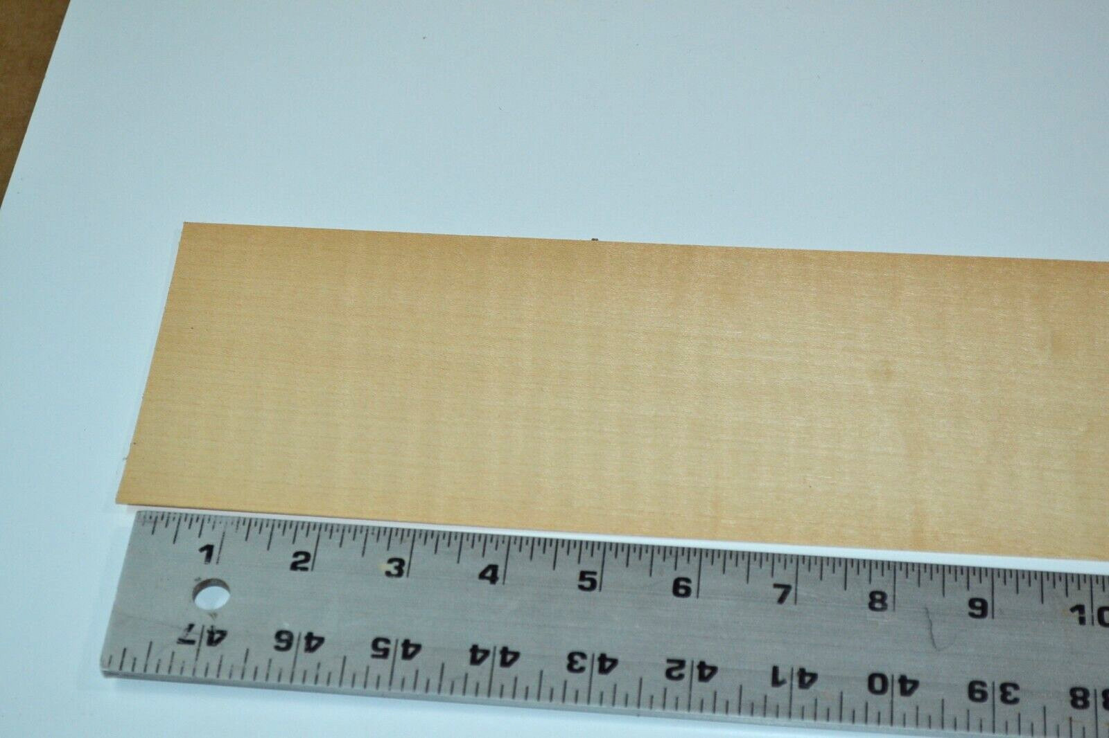 Mild Figured Maple Raw Wood Veneer Sheet 4 x 28 inches 1/42nd 7717-29