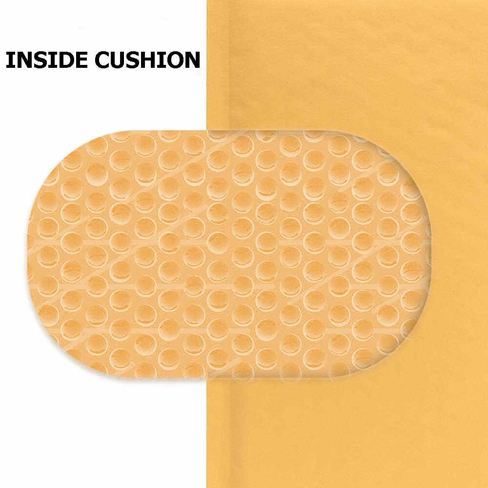 200 #1 7.25×11 Yellow Kraft Bubble Mailers Envelopes Shipping Bags