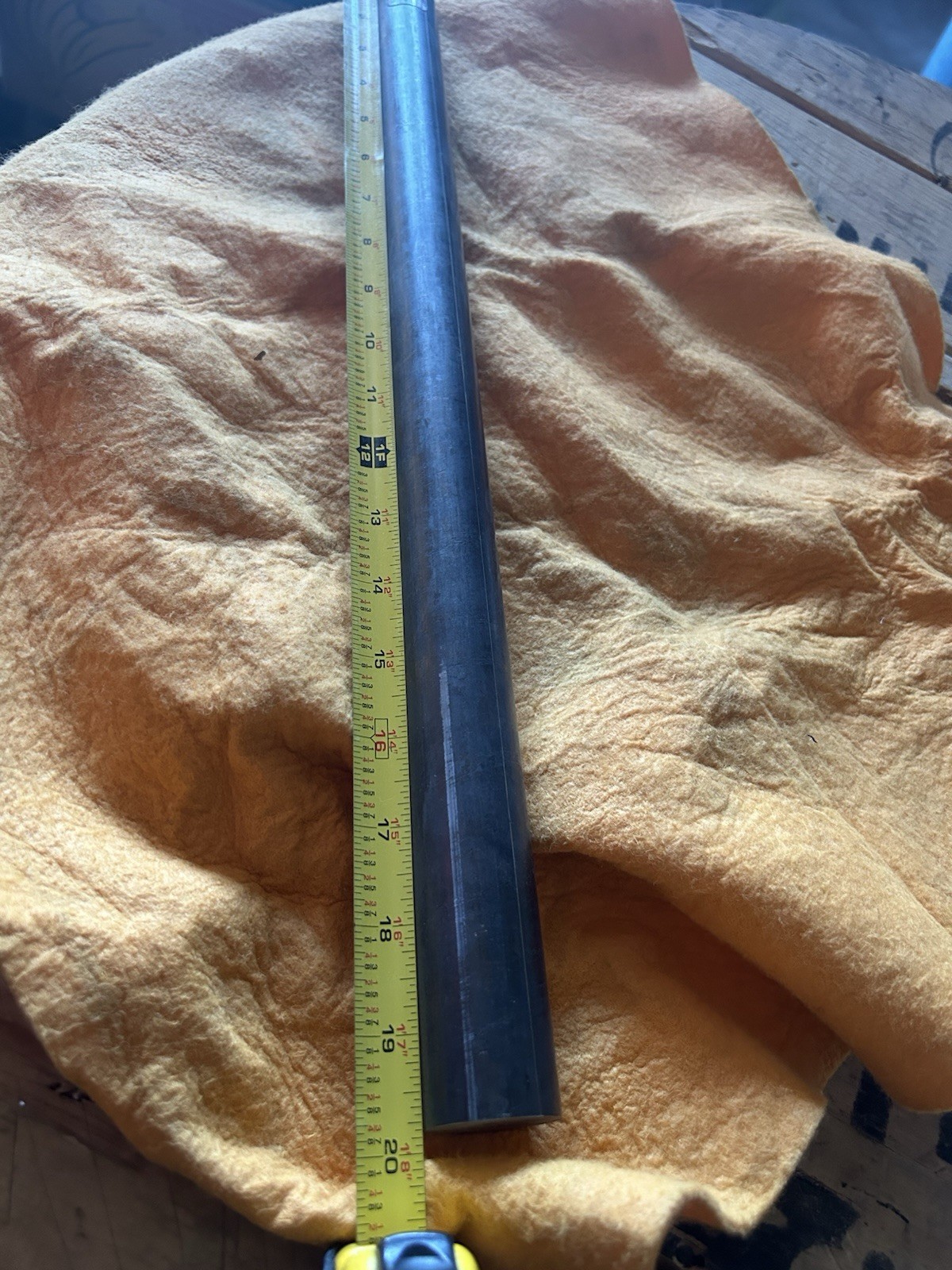 Toughmet 3 TS 160 Rod C72900 AMS4597 1-1/4” Dia 19-3/4”L 8 Lb 4 Oz CuNi15Sn8