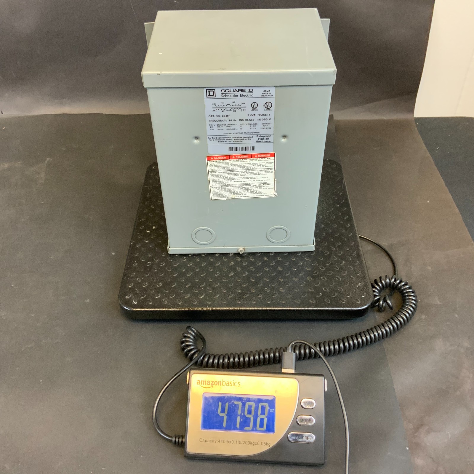 SQUARE D 2S46F BUCK BOOST TRANSFORMER ($200 OBO)