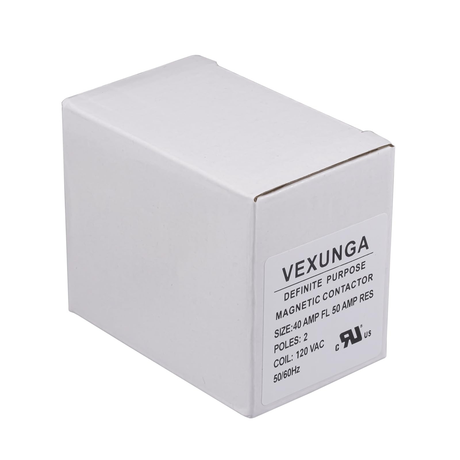 VEXUNGA 2 Pole 40 Amp 120 VAC Coil AC contactor 2P 40A 120V 50/60Hz black