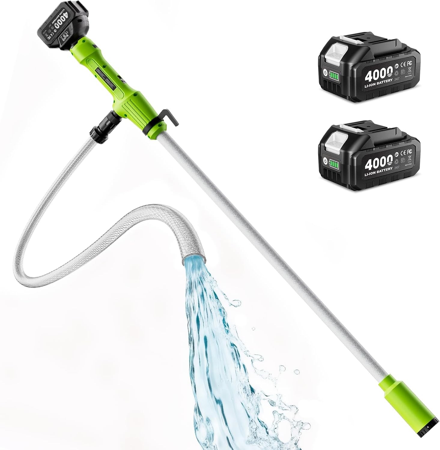 Taskstar 21V Cordless Stick Transfer Pump for Water/Diesel 720GPH 16FT Lift Head