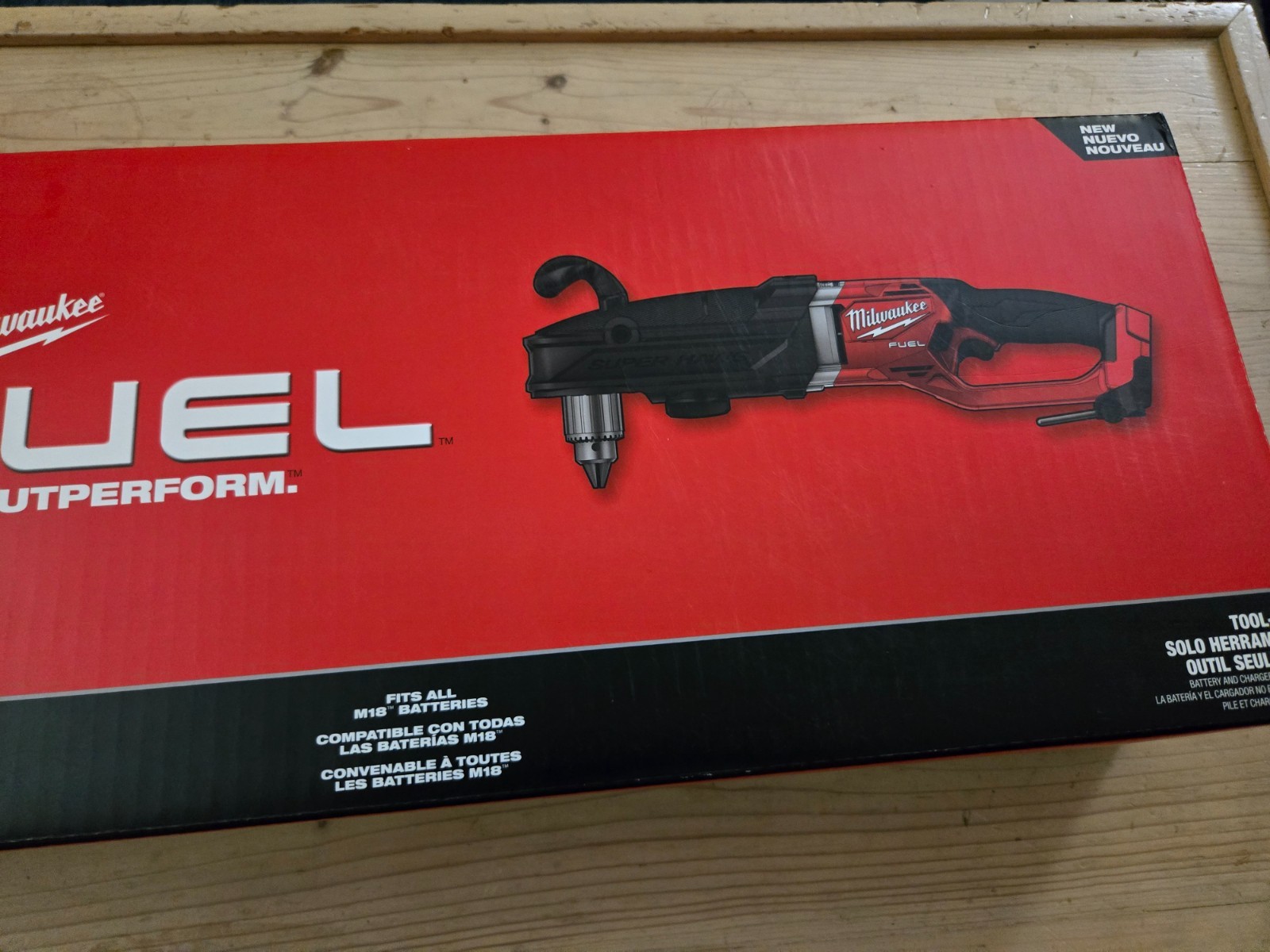 Milwaukee M18 FUEL SUPER HAWG Right Angle Drill Cordless Power Tool 2809-20