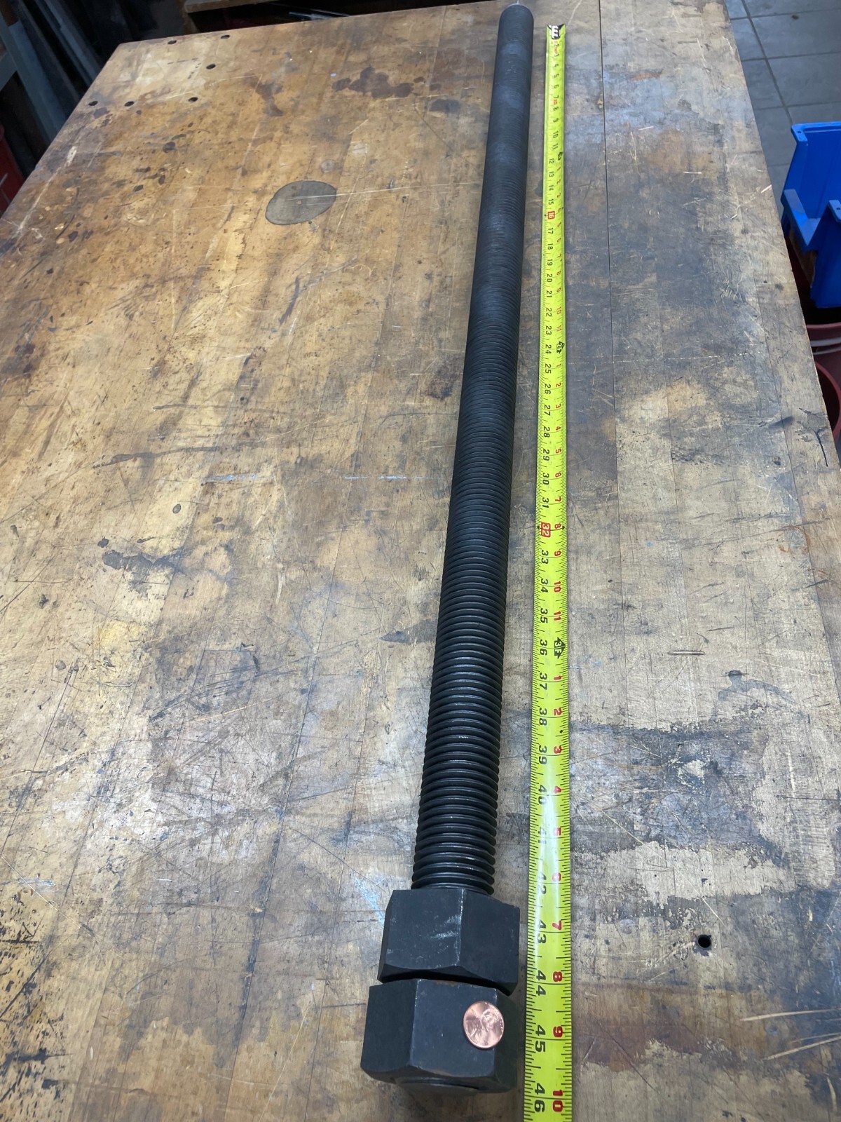 Fully Threaded Rod 1-3/4″-5 Grade B7 Steel 46″ Long 125,000 psi Tensile