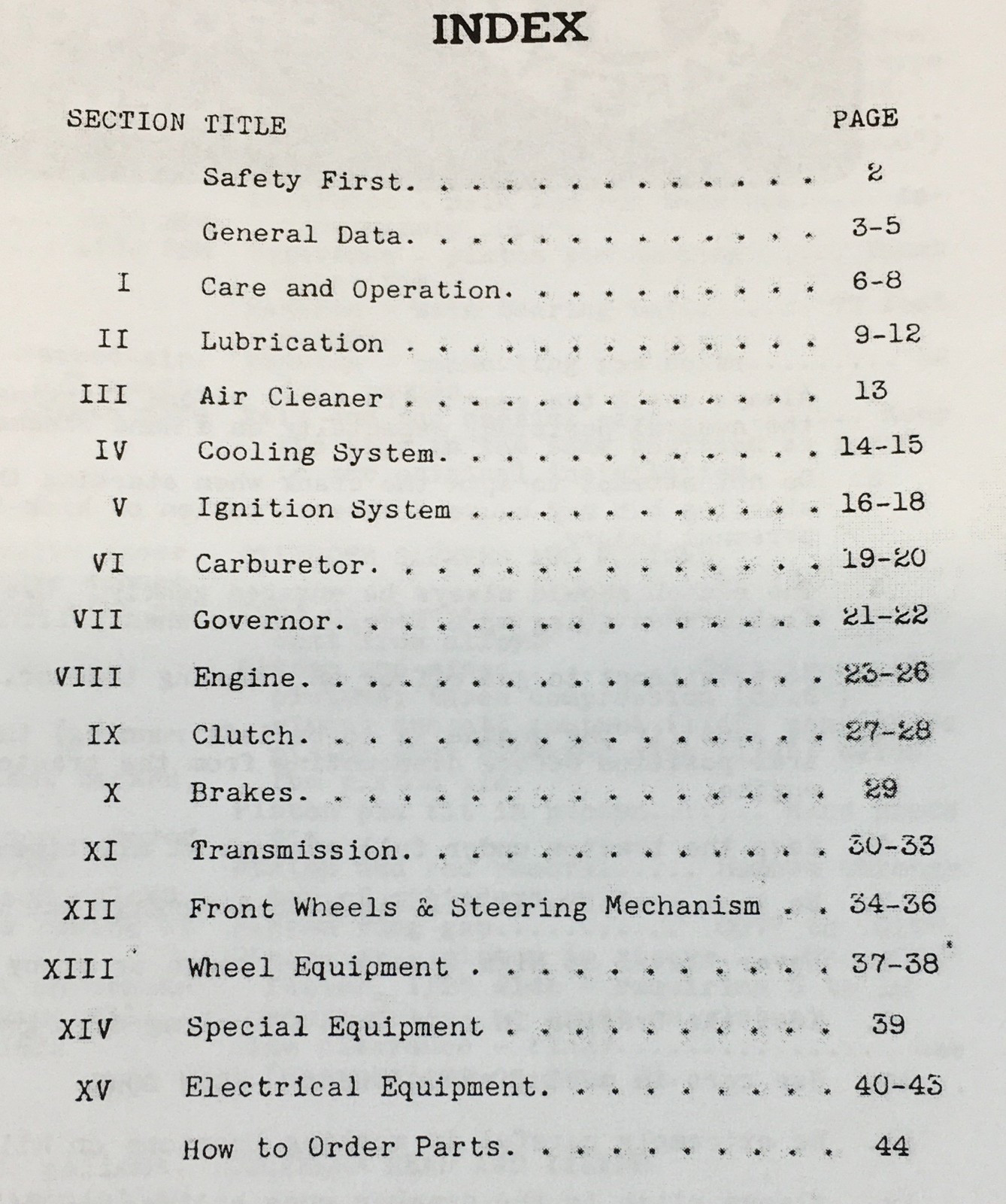 Oliver 60 Row Crop Tractor Parts Operators Manual Set Owners Catalog Book