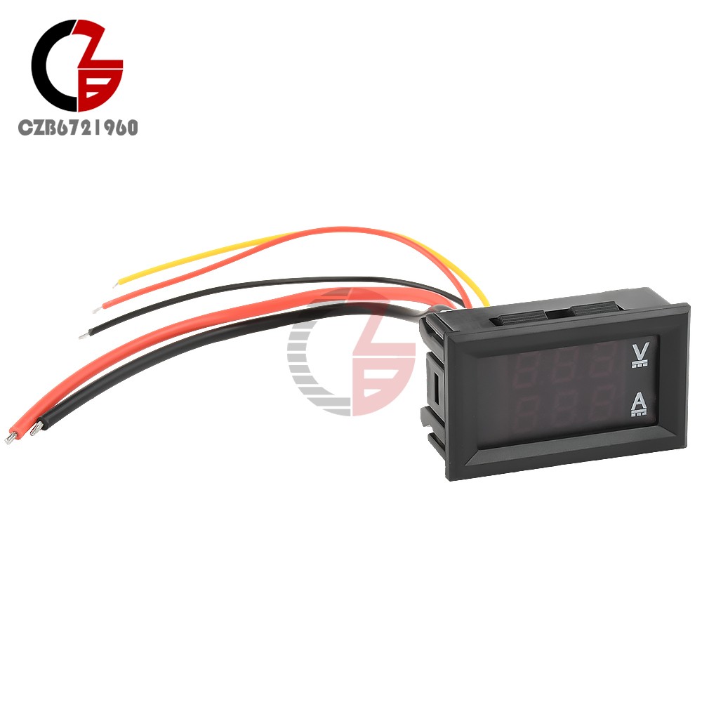 DC 100V/100A Voltmeter Ammeter Volt Amp Meter Voltage Current Tester with Shunt