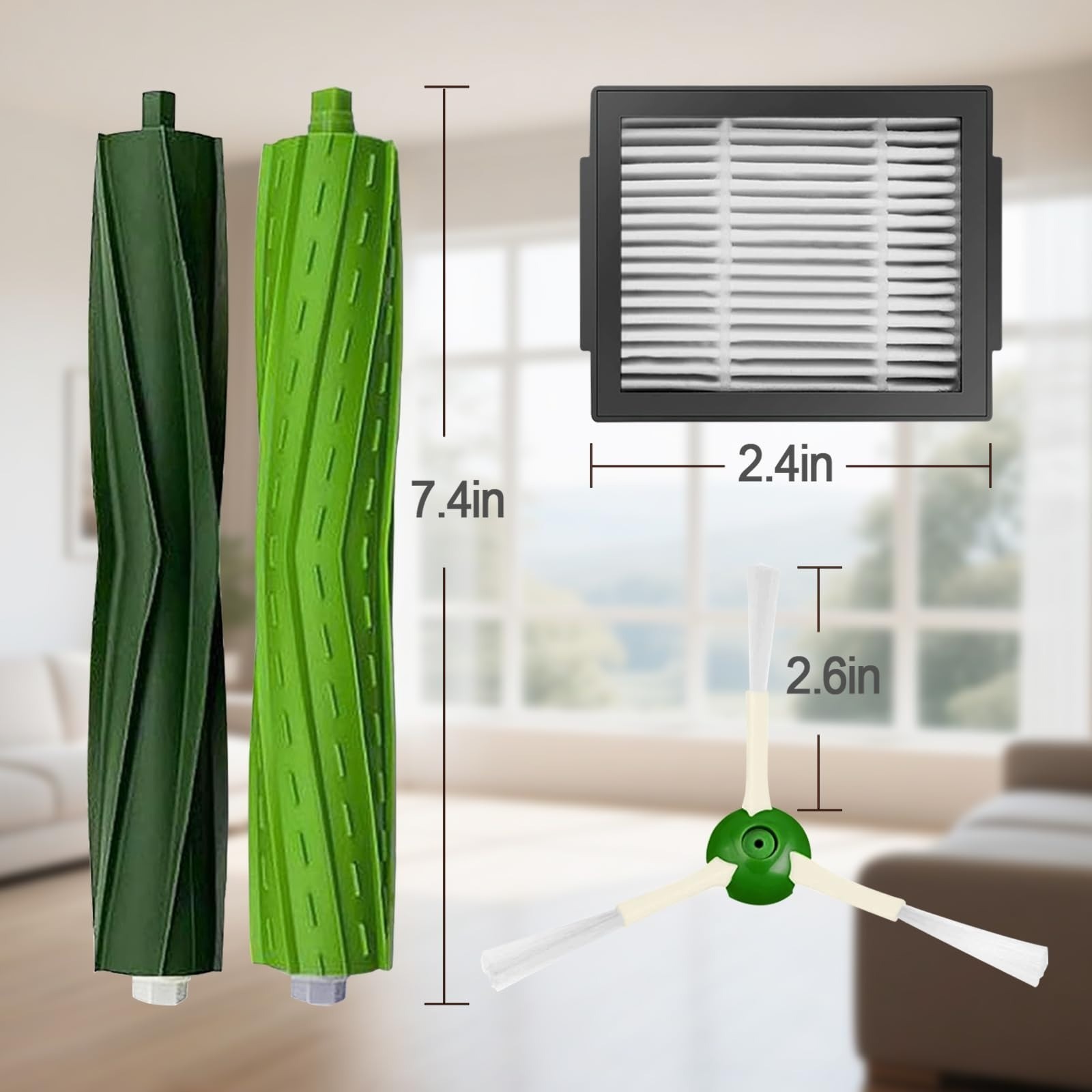 Replacement Parts for iRobot Roomba i7 i3 i4 i5 E5 E6 E7 – Filters & Brushes