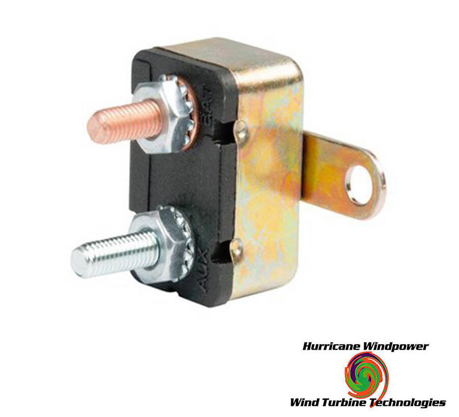 12 volt 50 Amp DC Auto Reset Circuit Breaker Type 1 for Wind, Solar, Automotive