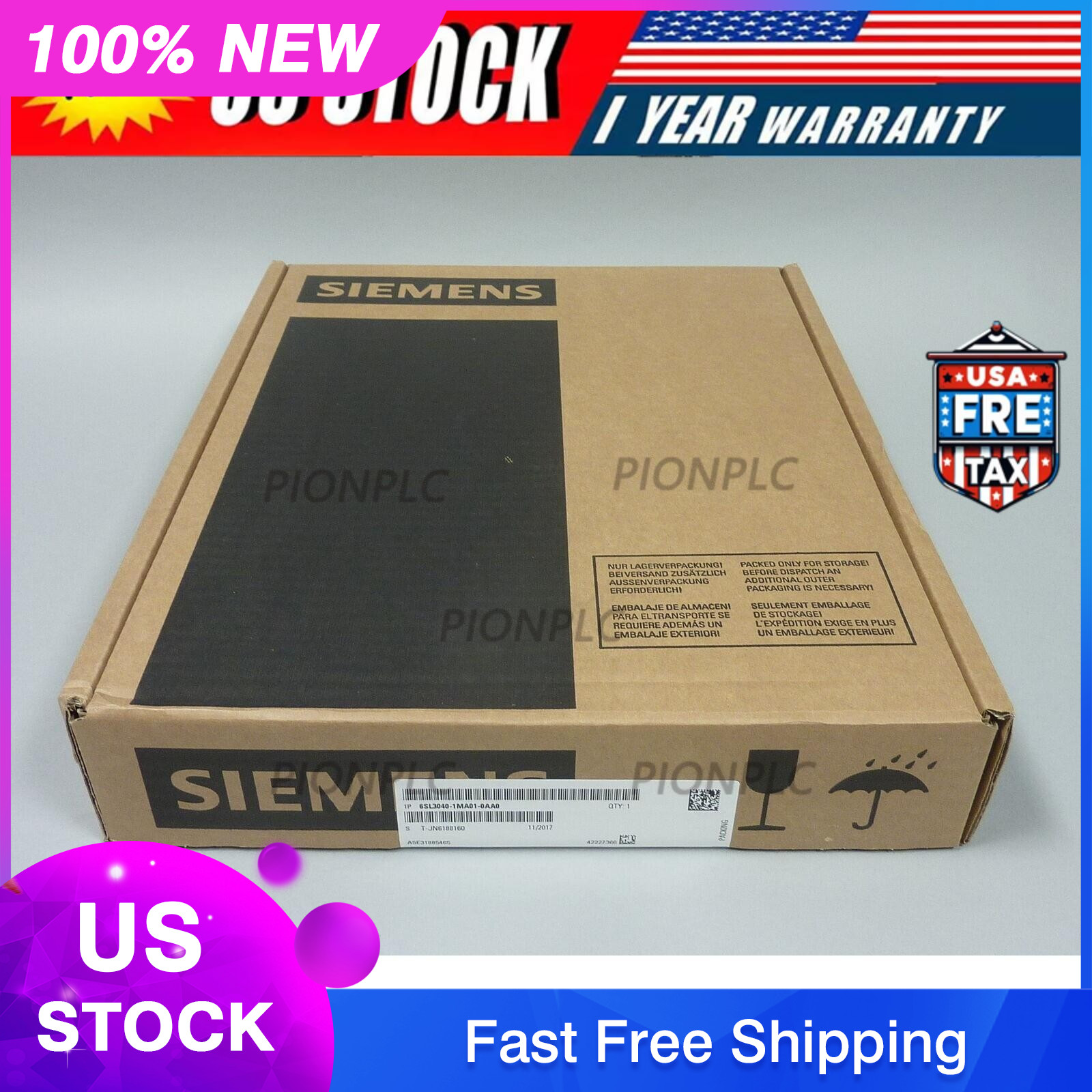 New Siemens 6SL3040-1MA01-0AA0 6SL30401MA010AA0 SINAMICS CONTROL CU320-2 PN