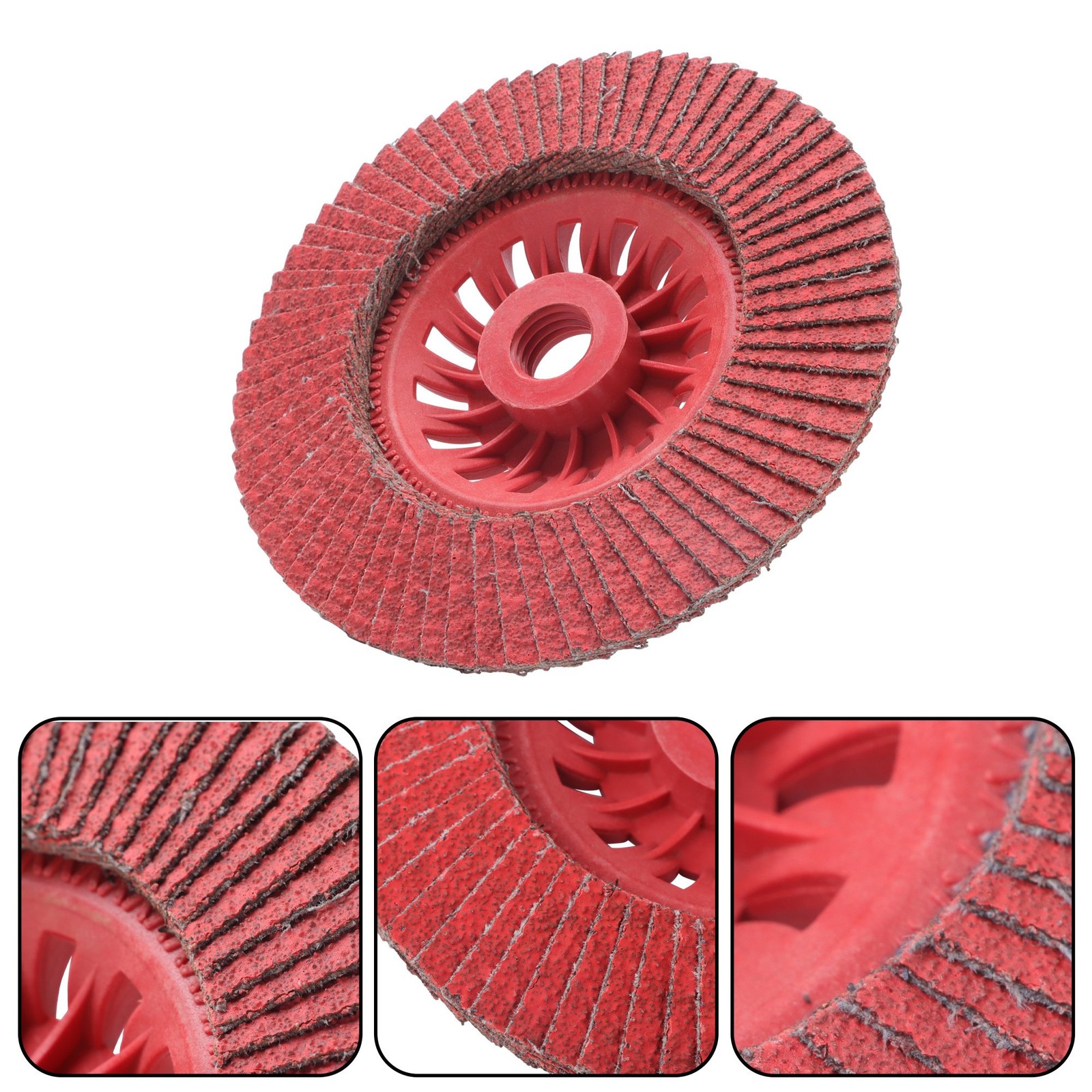 10 Pack 40/60/80/120 Grits Ceramic Hundred Impeller 4-1/2″ Flap Sanding Disc