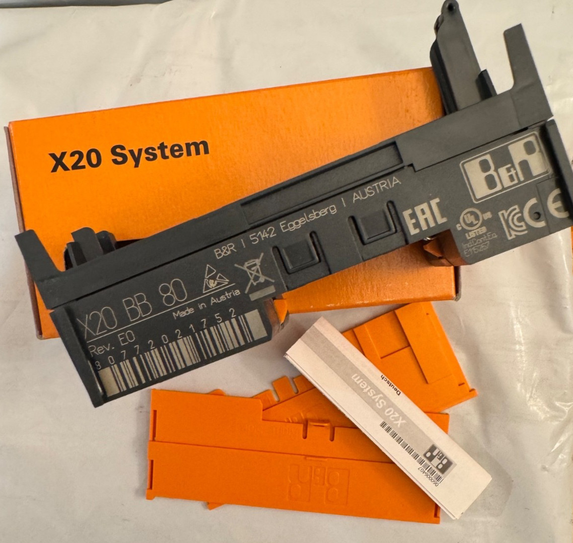 B&R X20BB80 Bus Base Module for X20 Series -Free FedEx 2nd Day Air