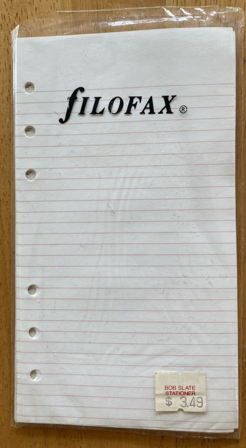 Vintage Filofax Leather Organizer Red USA 1996 from Luttmann’s Luggage 6-ring