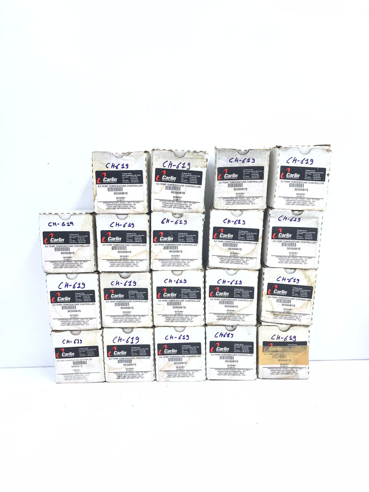 Lot Of 3 Nos X Carlin 90300B1S EZ-Temp Dual Limit Temperature Control, CH#619