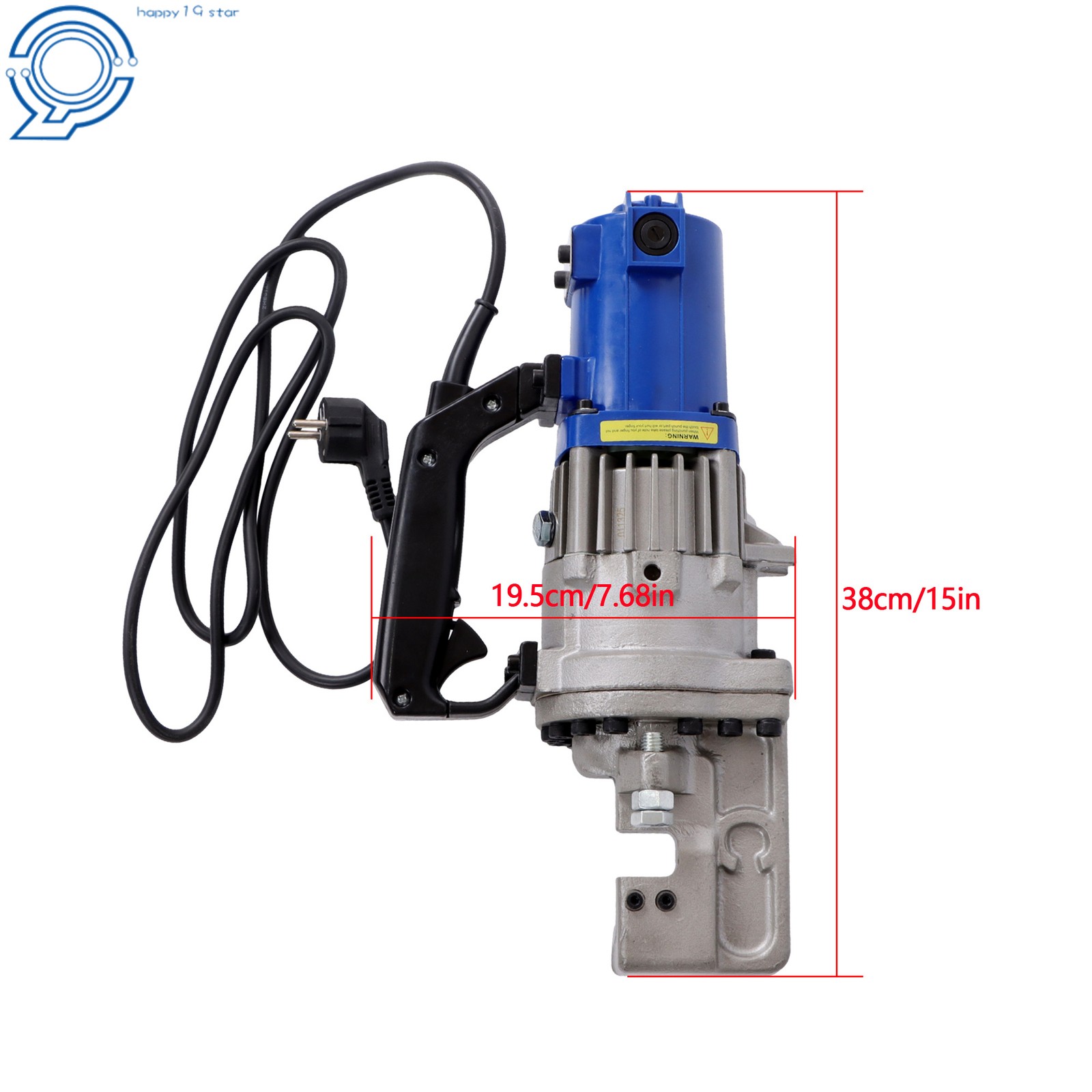 Hydraulic Rebar Cutter 1350W RC-22 3/20»-7/8» Adjustable Dust-Free Operation