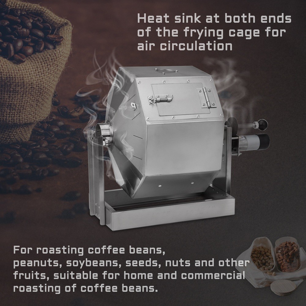 14.5L Electric Coffee Beans Roasting Baking Machine Burner Drum Type 220V/110V