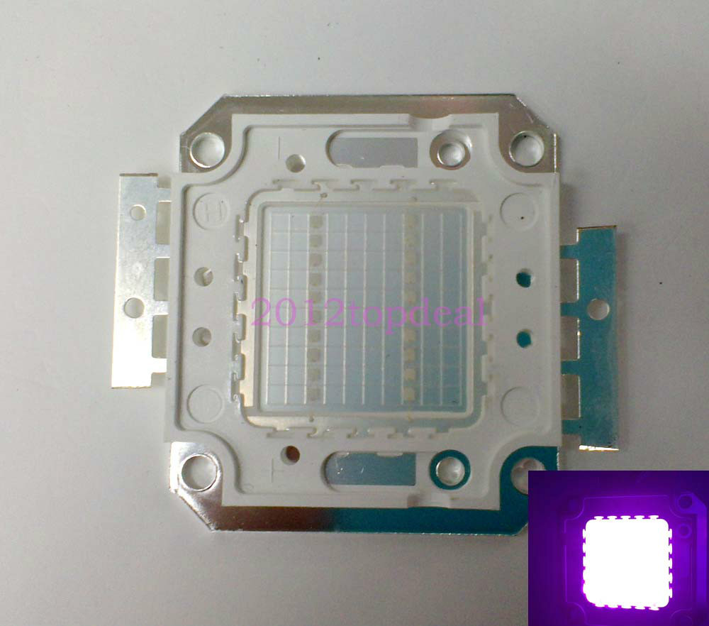 20W Ultra Voilet UV LED lamp light 390-405nm 2600mW purple led bead 700mA 33-34V