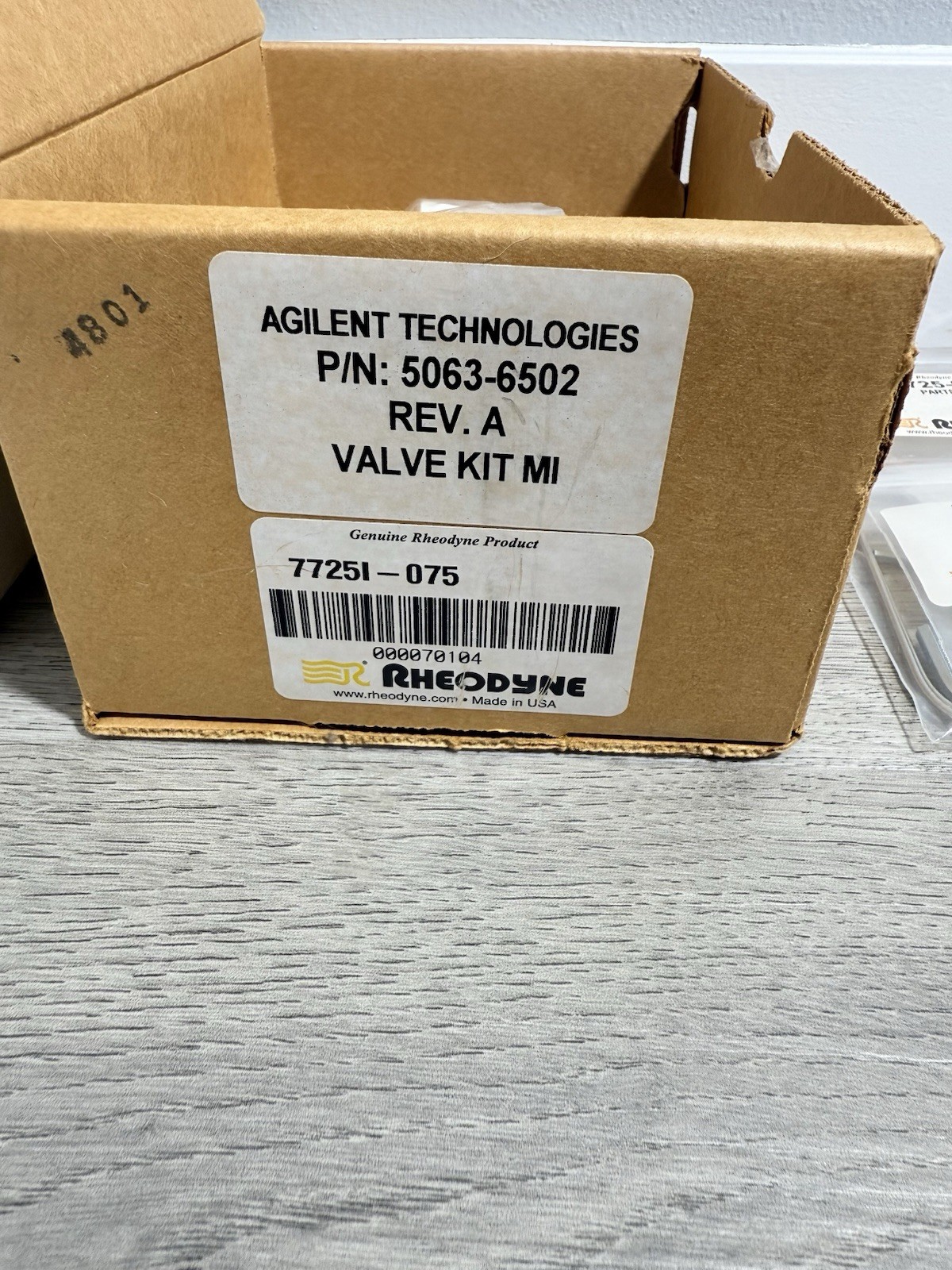 Agilent Technologies Rheodyne Valve Kit MI 5063-6502 7725I-075