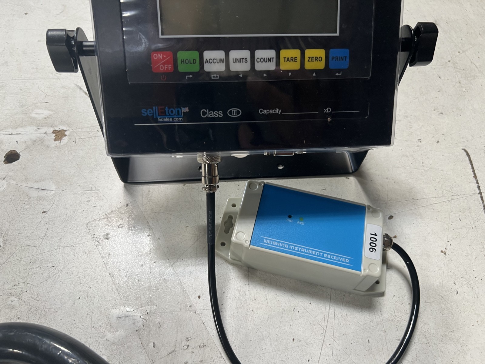 SellEton 10,000 lb Wireless Crane Scale System Digital Remote Indicator 300ft Ra