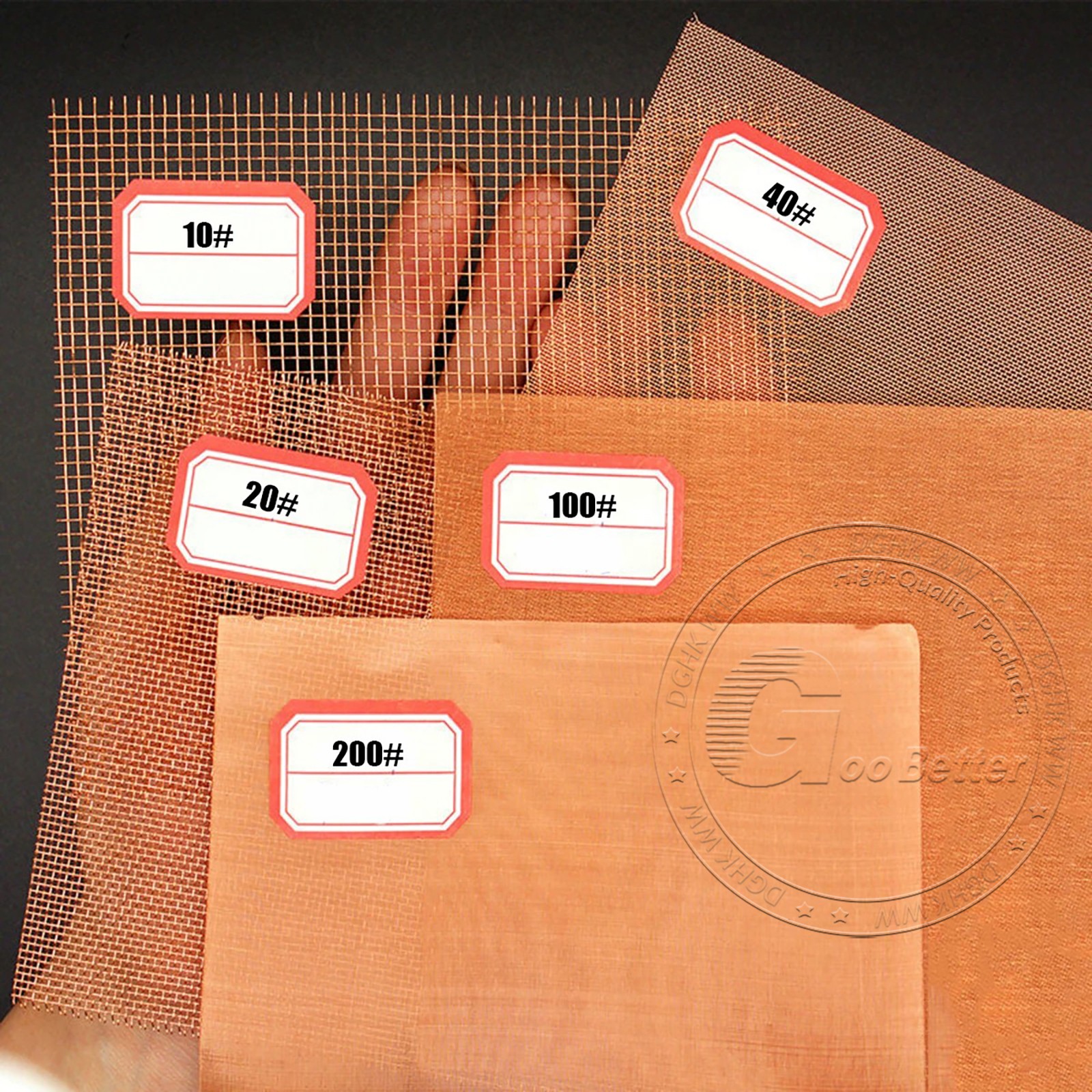 10-200 Mesh 99.9% Copper Screen Woven Mesh Screen Copper Mesh Cloth