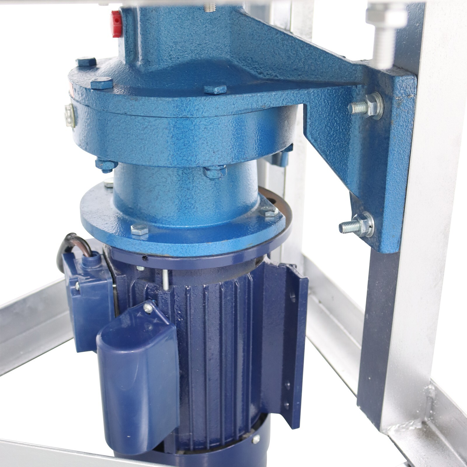200KG/440LBS Stainless Feed Mixer Granular Plastic Mixer Machine W/Wheel 220V