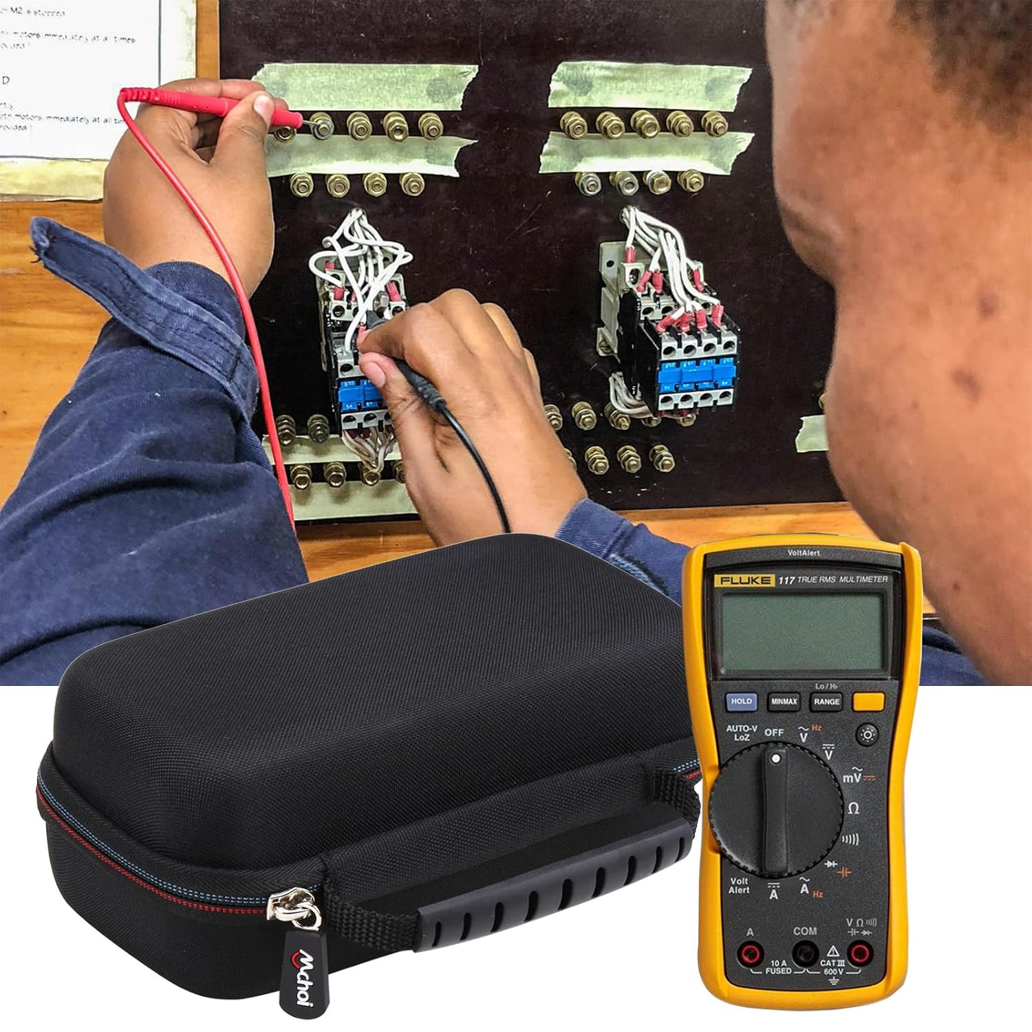 Hard Case Fits for Fluke 117/115/116/114/113 Digital Multimeter, Case Only
