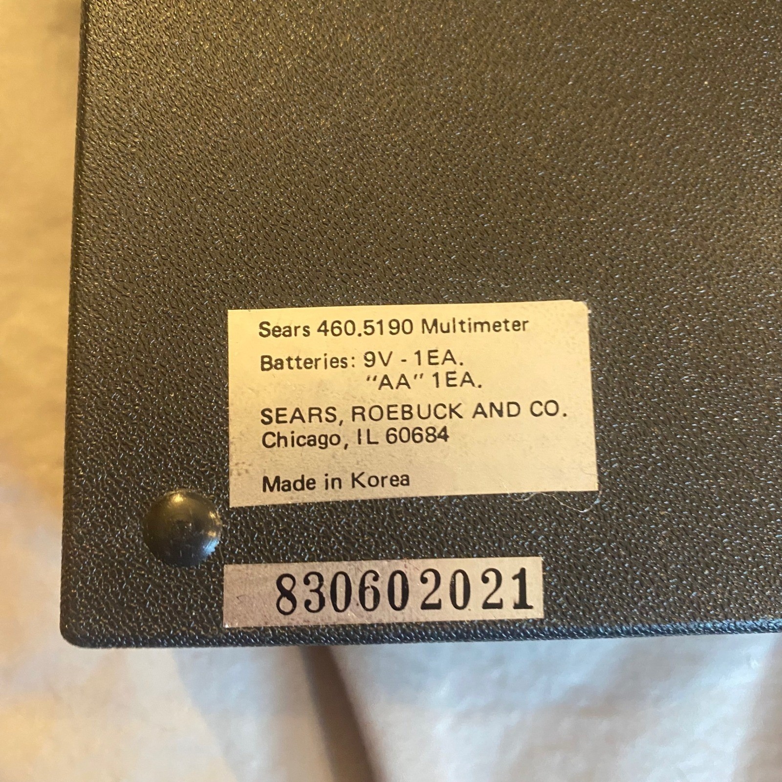Sears 5190 Portable 43 Range VOM Multitester 50000 Ohms Volt DC Vintage Tested