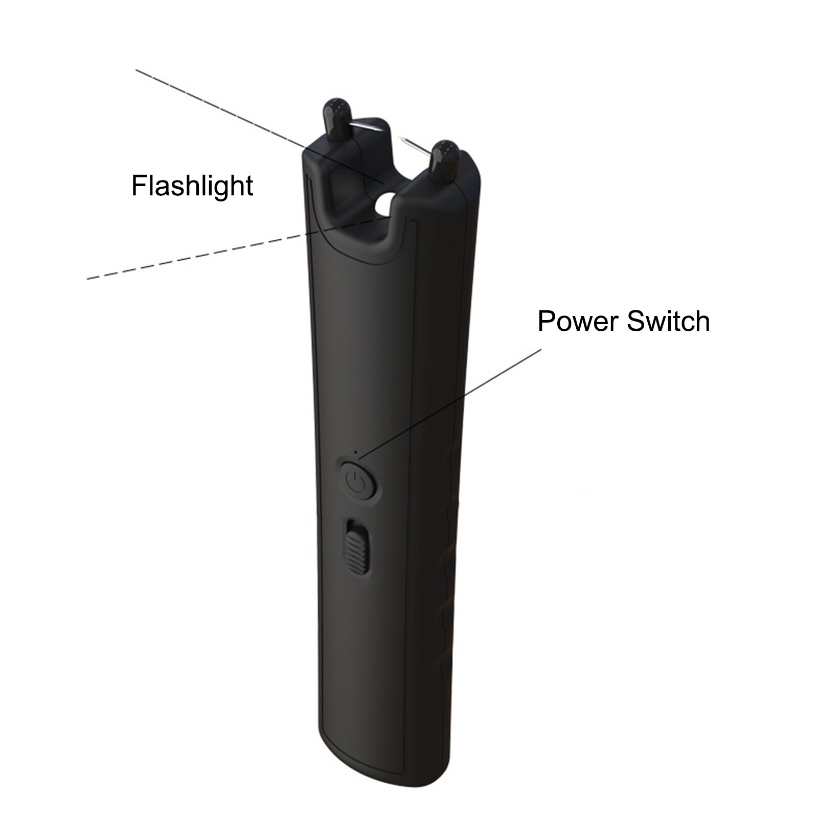 Rechargeable Livestock Prod with LED Electric Cattle Prod Stick Portable 23cm
