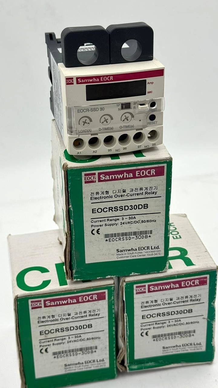 Samwha EOCRSSD30DB Electronic Overload Relay | 3–30A | 24VAC/DC