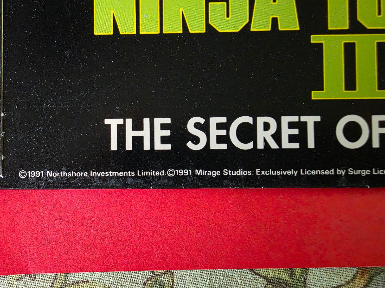 Vintage Teenage Mutant Ninja Turtles II Secret of Ooze Folder Portfolio 1991