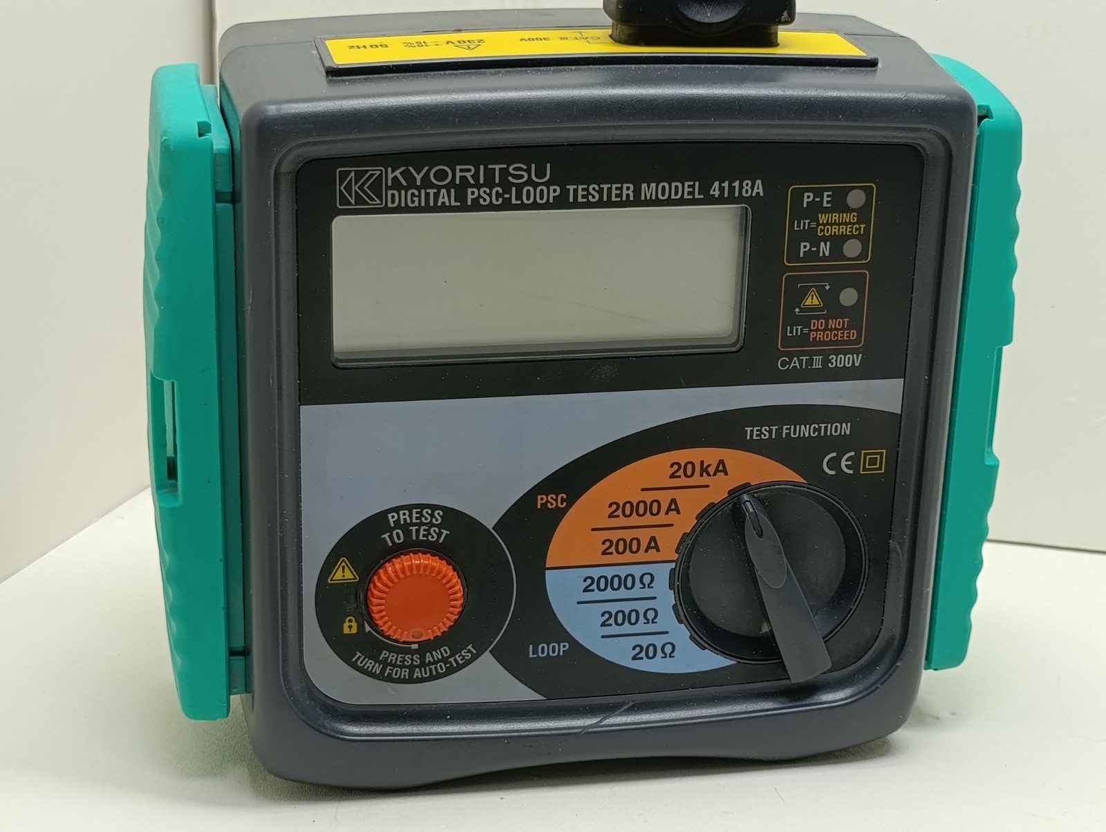 Kyoritsu Digital PSC Loop Tester Model 4118A 20kA 2000 Fault Impedance Meter