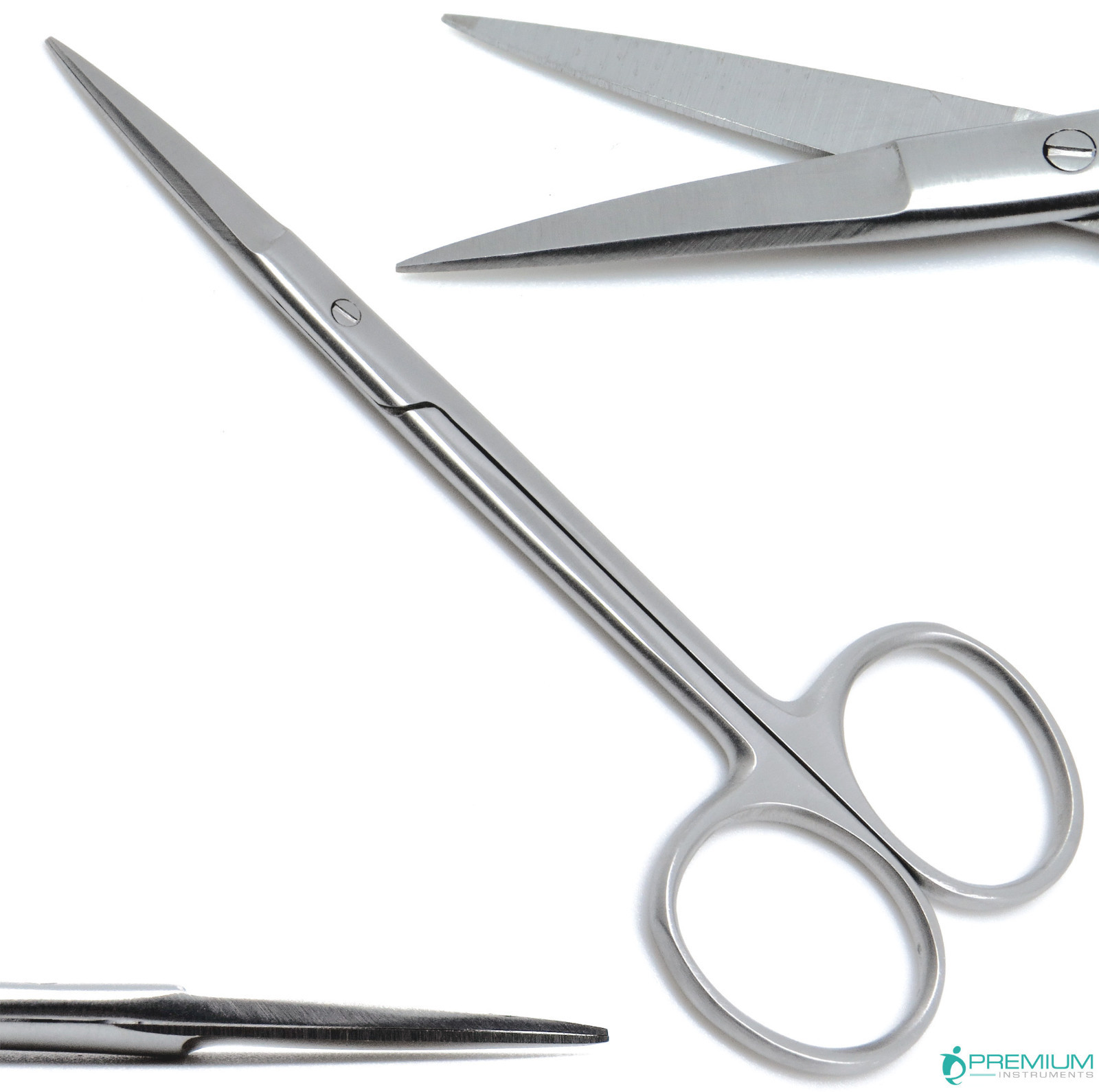 Iris Scissors Straight and Curved 4.5″ Surgical Dental Veterinary Tools Set of 2