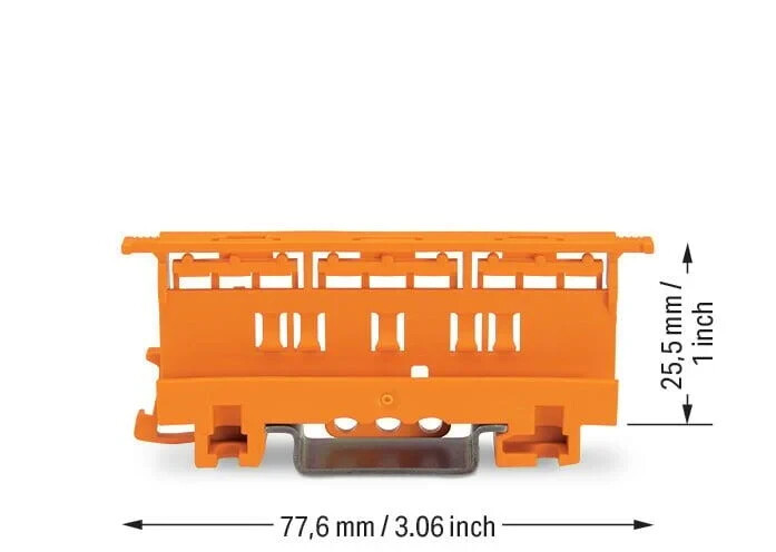 WAGO 221-500 DIN rail Mounting Carrier – 10pcs