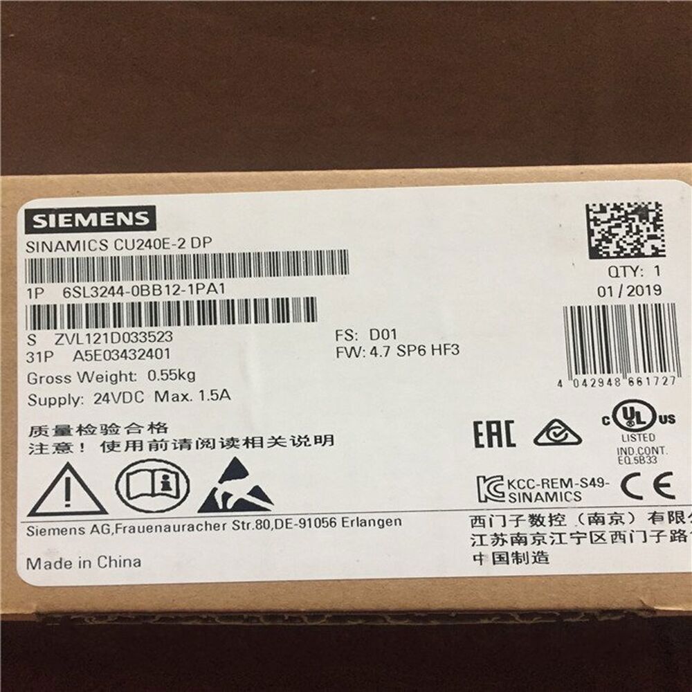 6SL3244-0BB12-1PA1 New Original SIEMENS 6SL3244-0BB12-1PA1 Fast delivery