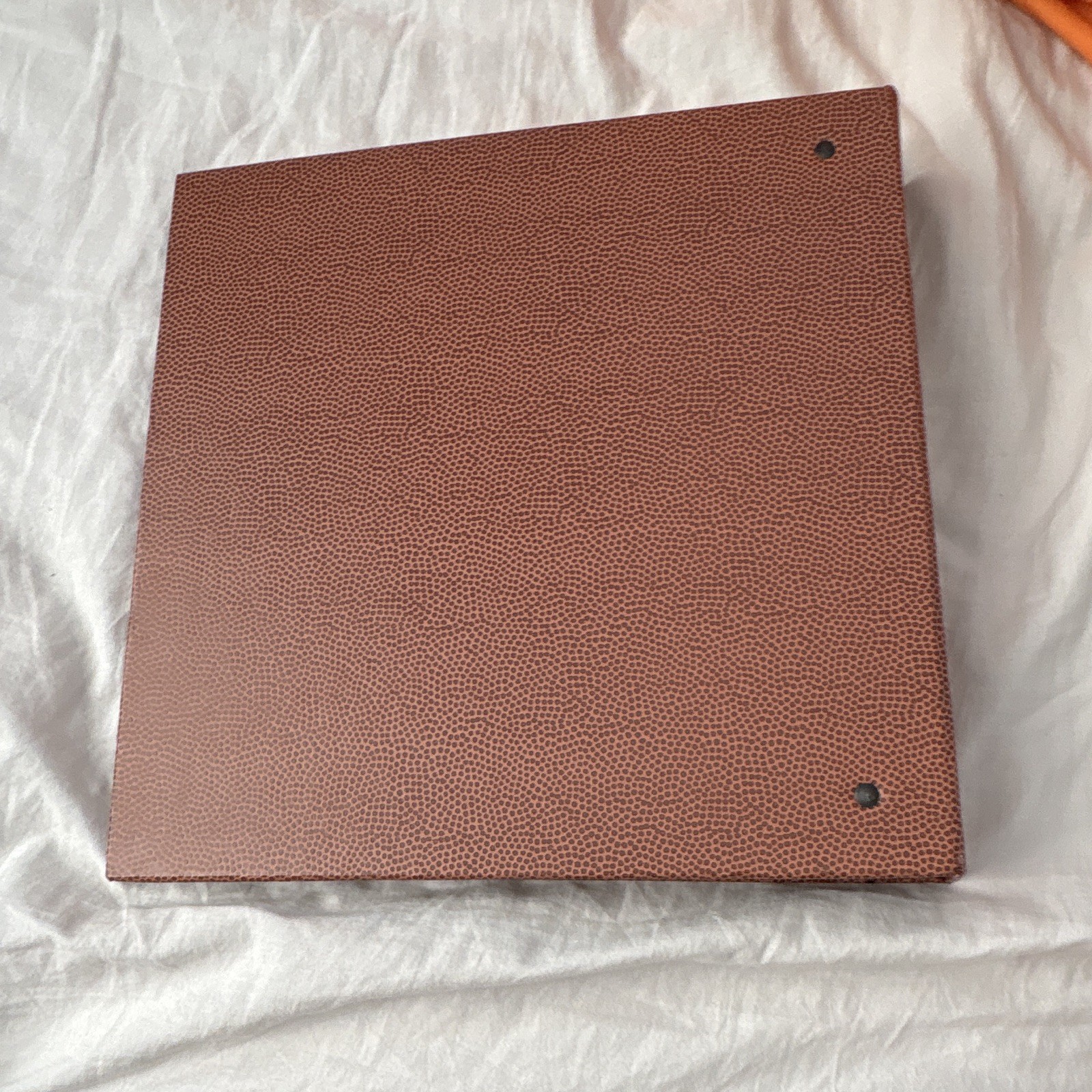 Football Design Daily Use 3-Ring Binder 1in Rings 175-Sheet Capacity Brown