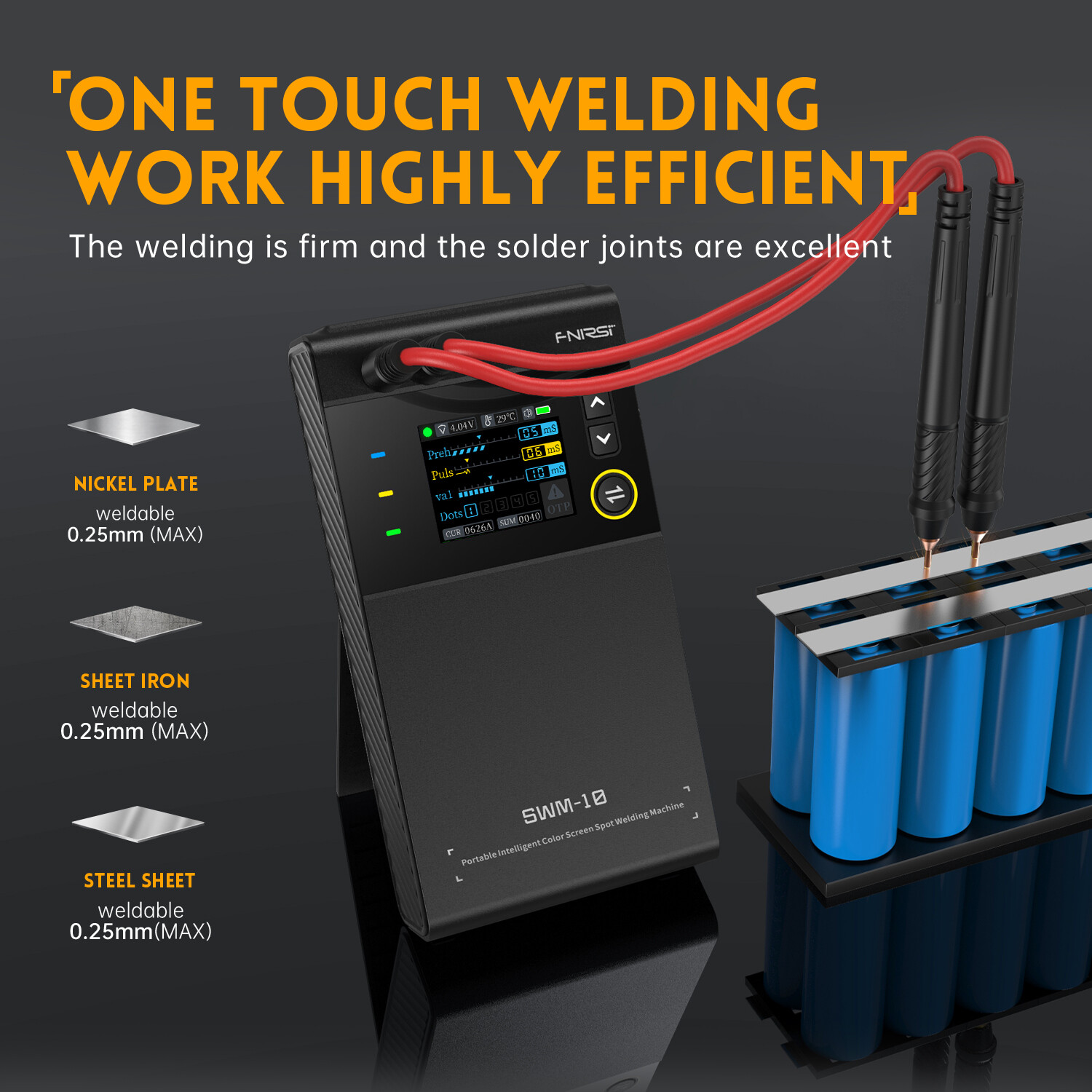 Portable Spot Welder Battery Welding Machine w/ LCD For Phone Nickel/Iron Sheets