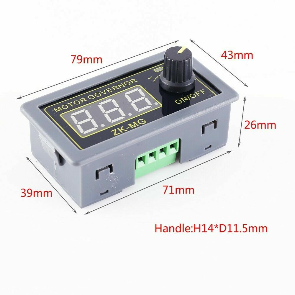 5V-30V Voltage Regulator DC Motor Speed Controller PWM Frequency Duty Cycle LED