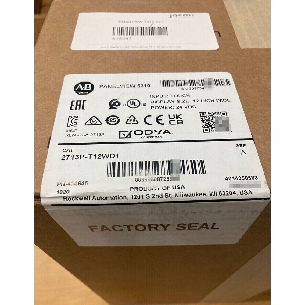 New AB 2713P-T12WD1 Sealing PanelView 5310 2713PT12WD1 Fast Shipping US Free Tax