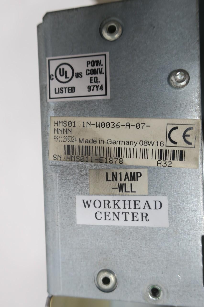 Rexroth HMS01.1N-W0036 Indradrive Servo Drive 254-750v-dc 500v-ac 3ph