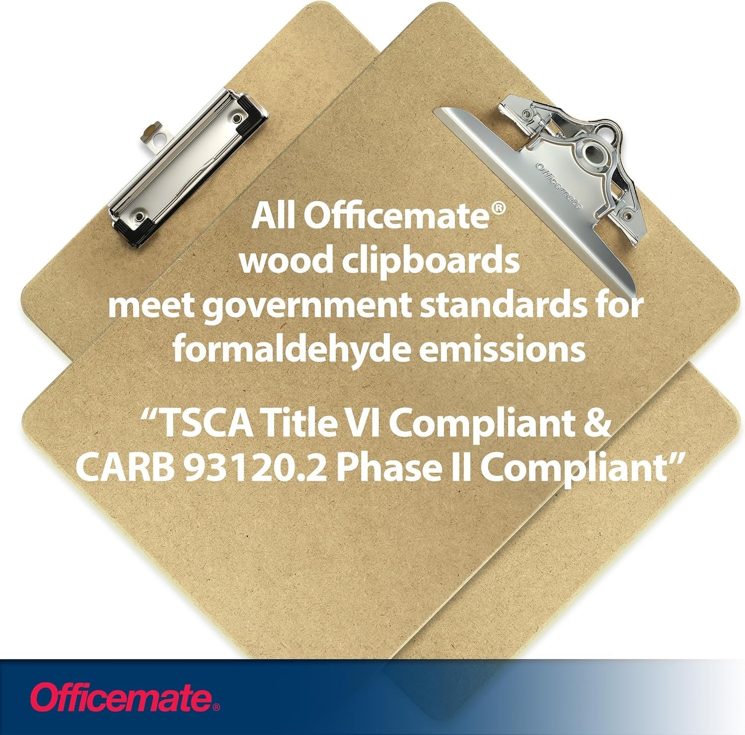 Eco-Friendly Recycled Wood Clipboard with Rust-Resistant Clip – 9 x 12.5 Inches