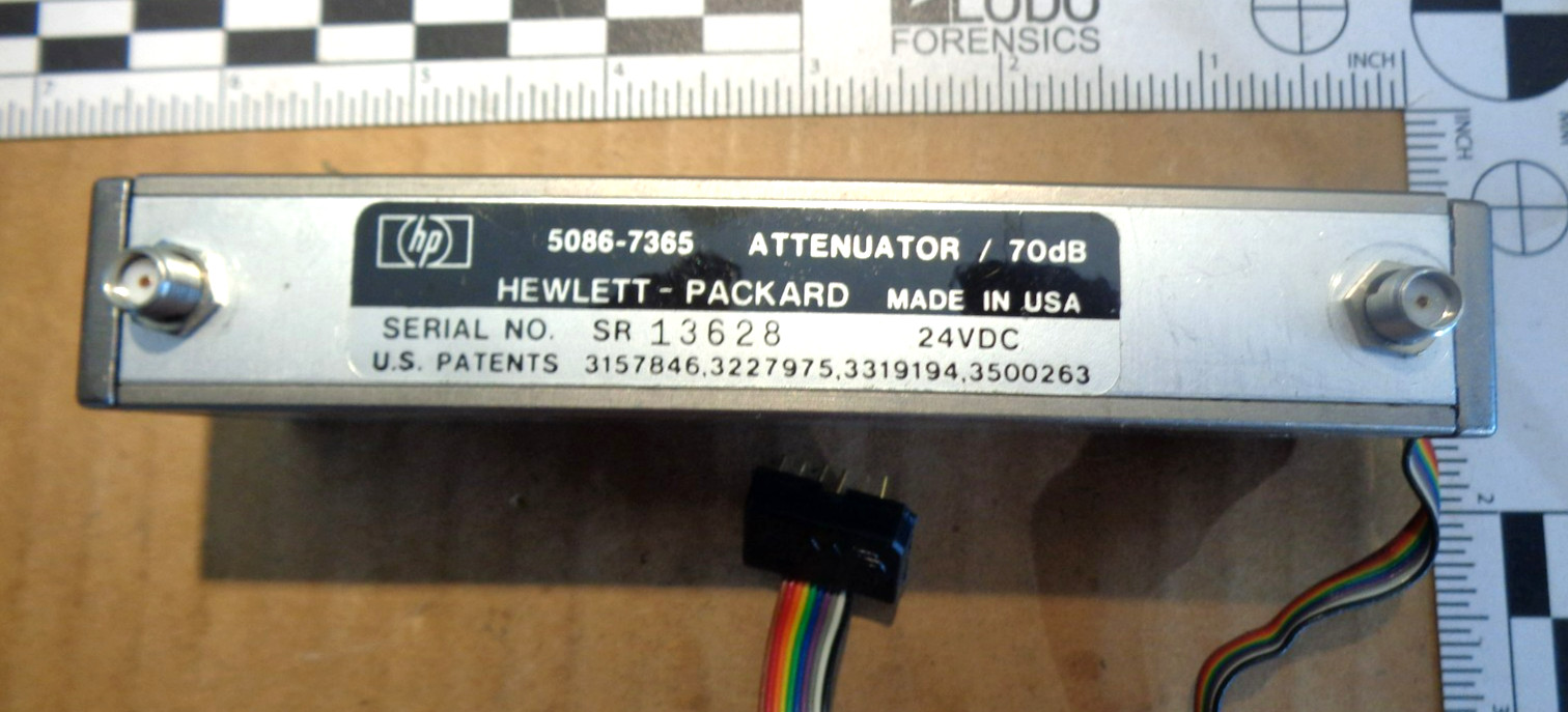HP 5086-7365 70dB SMA RF Attenuator