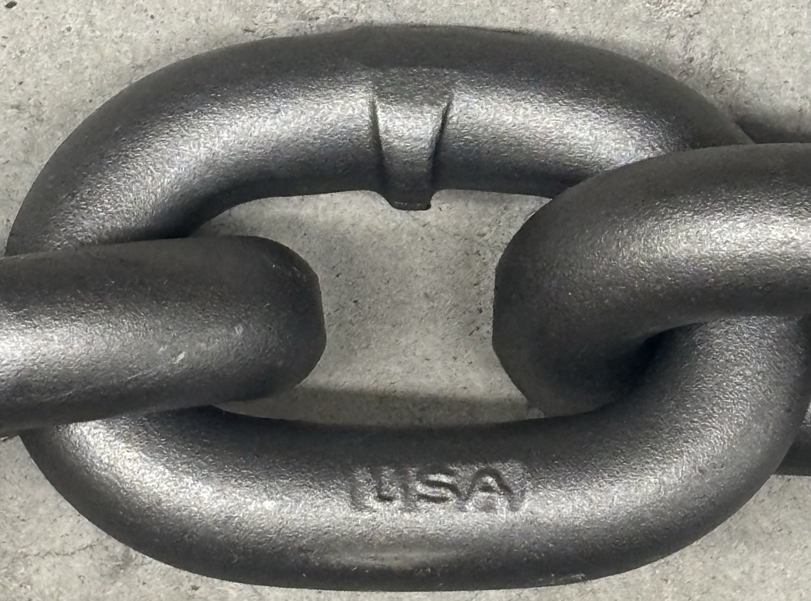 Campbell 5/8” G80 Welded Alloy Chain w/G100 5/8” Eye Hook – approx. 14’3” length