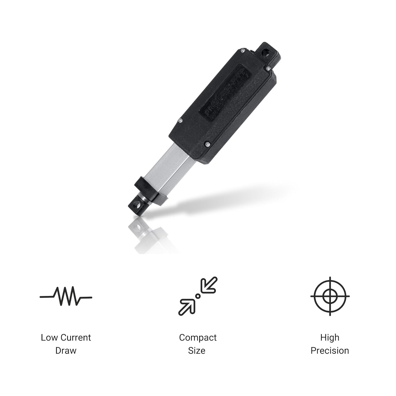 12V Micro Linear Electric Actuator – 2 Inches, 5 Lbs Force with Brushed DC Motor