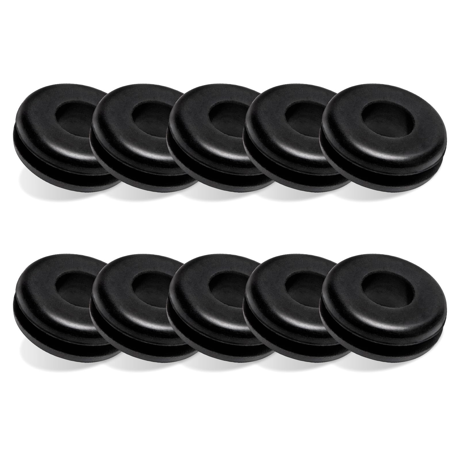 10 Pack Rubber Grommet of Pressure Washer Nozzle Tips 7/8 inches, Black