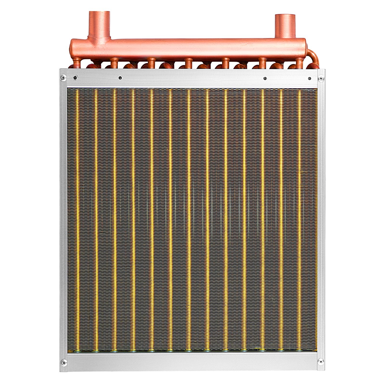 Uimoso 14 x 14 in Water to Air Heat Exchanger HVAC Coil, 65K BTU Capacity