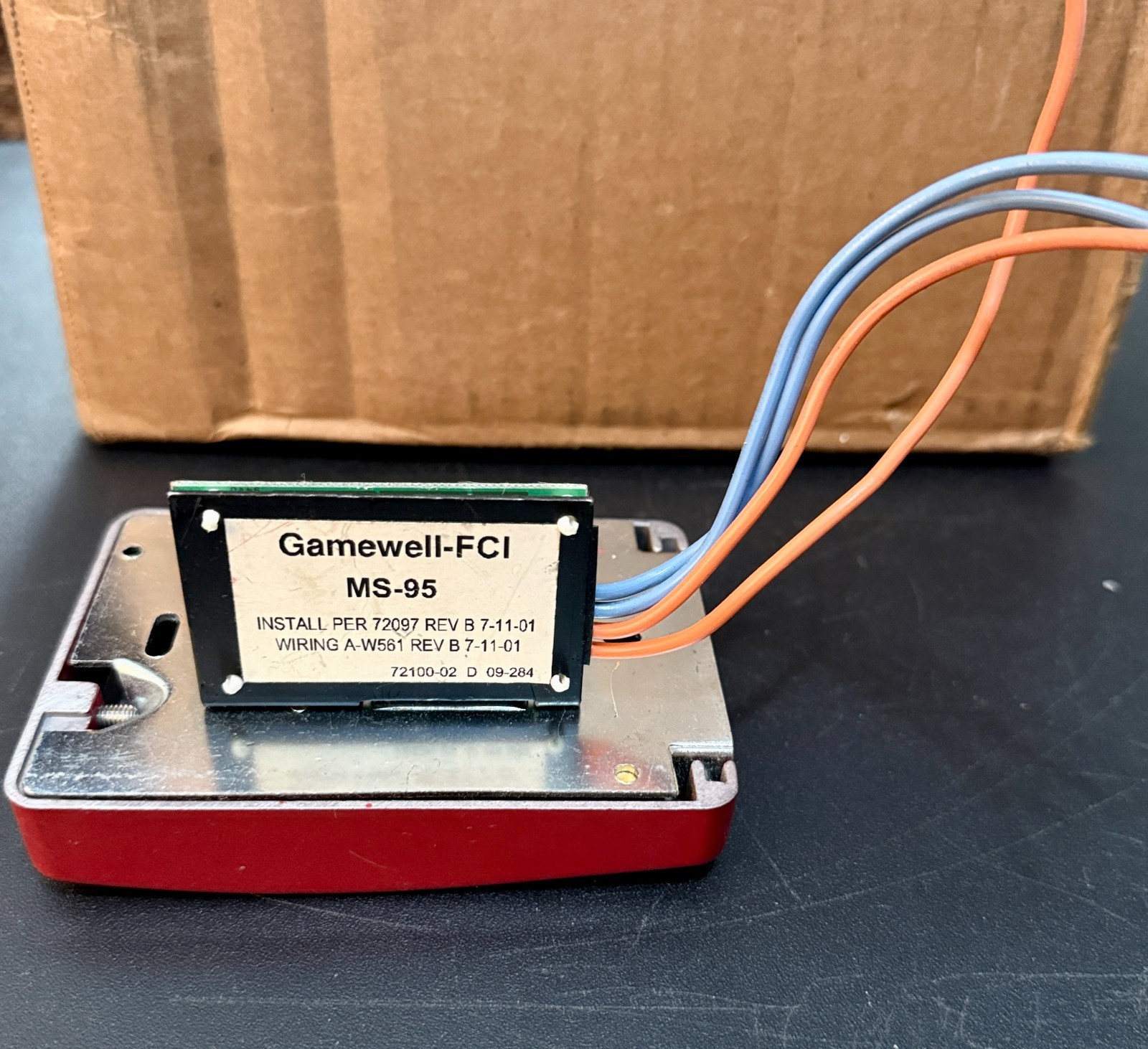 Gamewell-FCI MS-95 Addressable Manual Pull Station Used WORKS