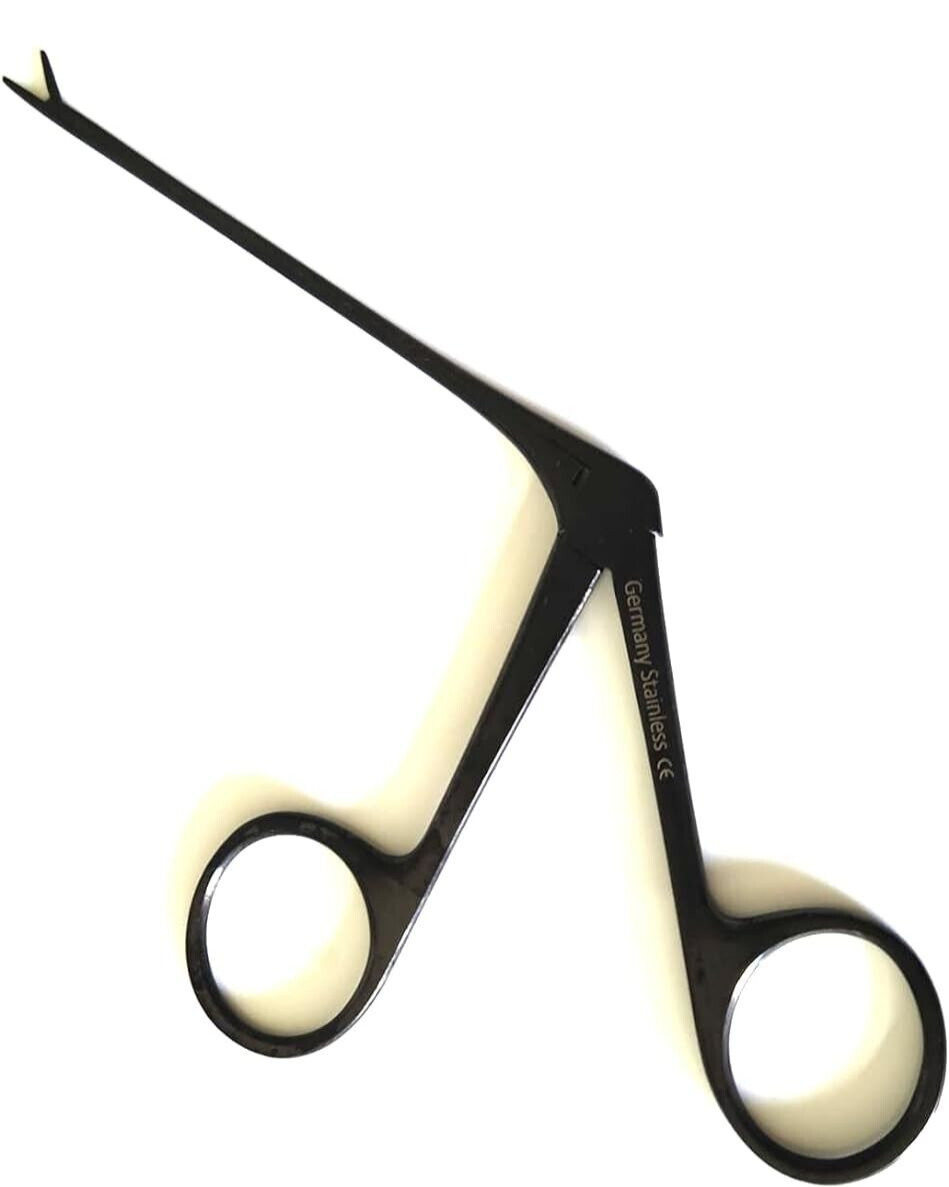 HARTMAN ALLIGATOR MICRO EAR FORCEPS 3.5″ SERRATED FULL BLACK