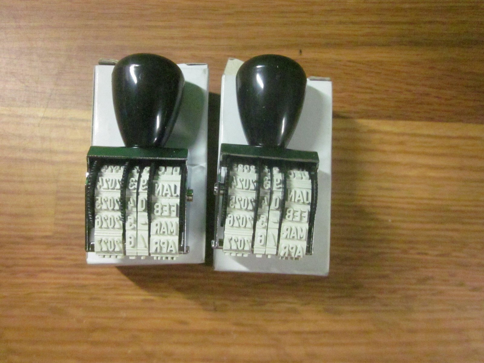 Lot Of 2 Trodat 1010 Hand Date Stamp, 5/32″ Type Size, 12 YRS 2022 to 2033
