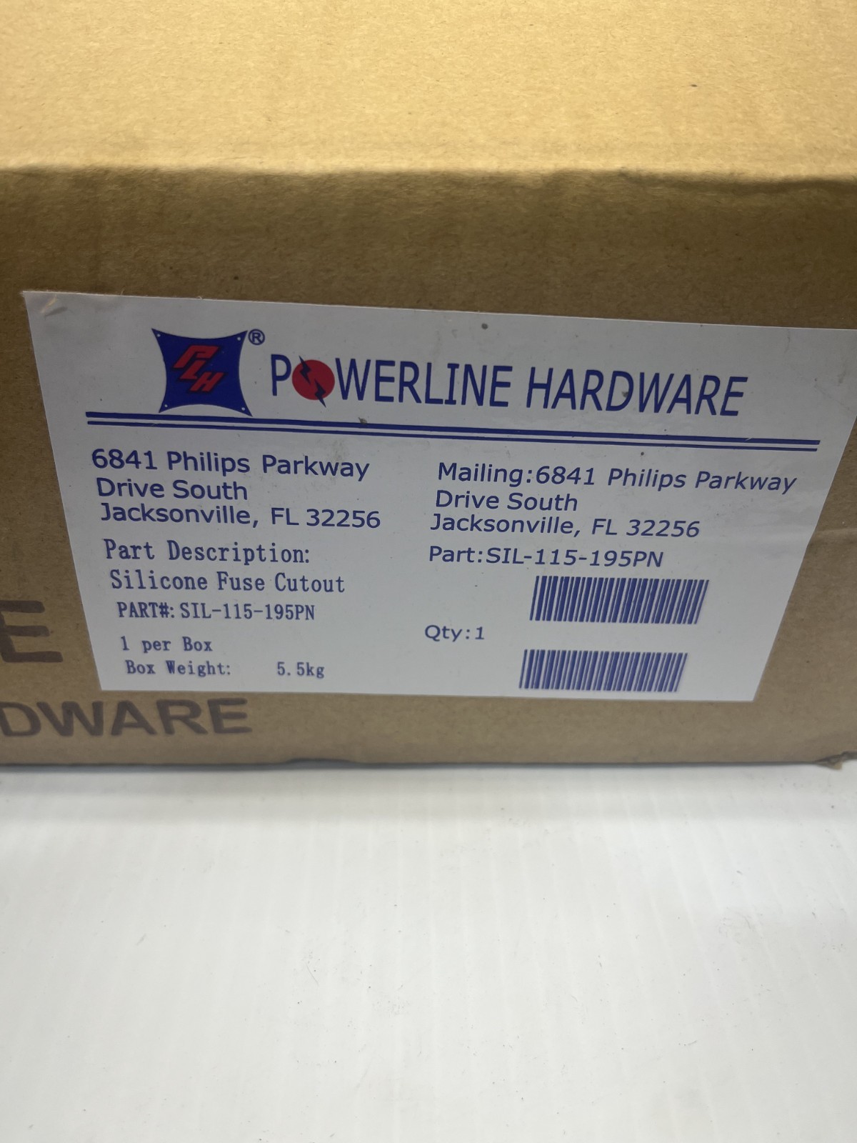 NEW Powerline Silicone Fuse Cutout 15KV 100A SIL-115-195PN